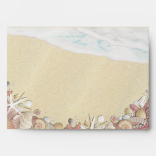 Wedding Envelope Summer Beach Starfish Sea shells
