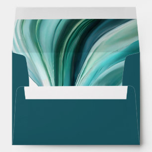 Wedding Envelopes-Modern Emerald Green- Envelope