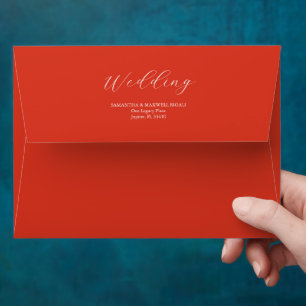 Wedding Envelopes Red