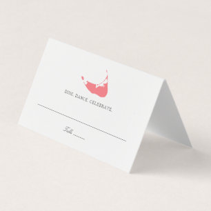 Wedding Escort Place Card Nantucket Island Map