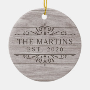 Wedding Established Newlywed Ceramic Tree Decoration