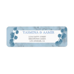 Wedding Eucalyptus Foliage Blue Texture Address La