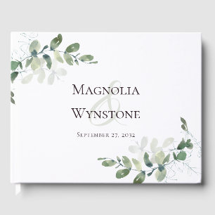 Wedding Eucalyptus Greenery Guest Book