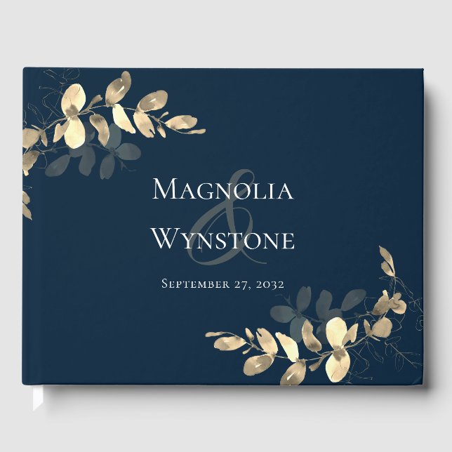 Wedding Eucalyptus Greenery Guest Book (Front)