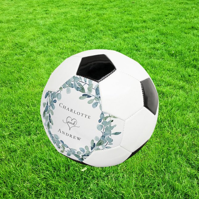 Wedding eucalyptus greenery wreath names football (Creator Uploaded)