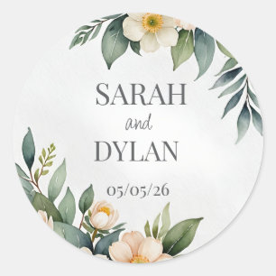 WEDDING EUCALYPTUS WREATH FAVOR Sticker