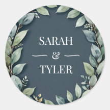 WEDDING EUCALYPTUS WREATH Sticker