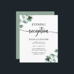 Wedding Evening Reception Budget Invitations<br><div class="desc">Wedding Evening Reception Budget Invitations</div>