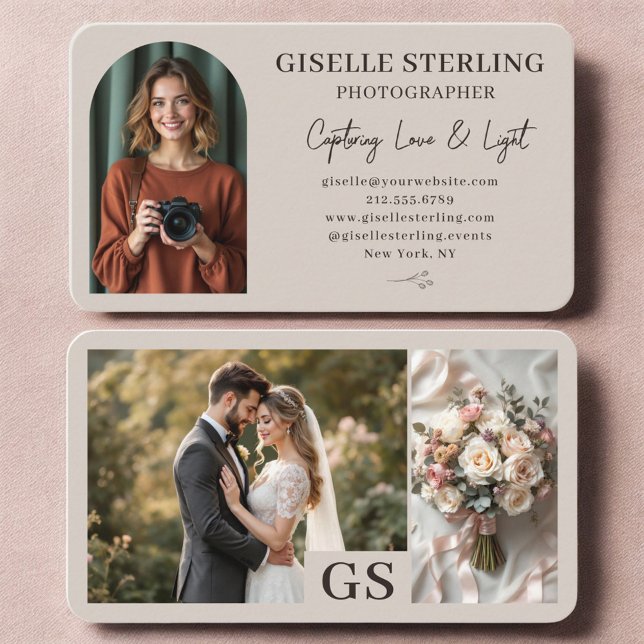Wedding Event Photographer Business Card (Creator Uploaded)