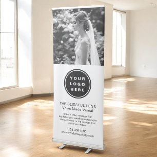 Wedding Event Photography Business Logo Photo Retractable Banner