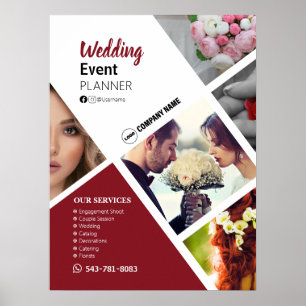 Wedding Event Planner Editable Poster