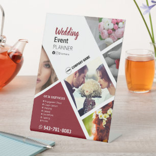 Wedding Event Planner Pedestal Sign