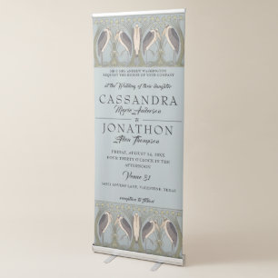 Wedding Event Vertical Banner Sign for Interiors