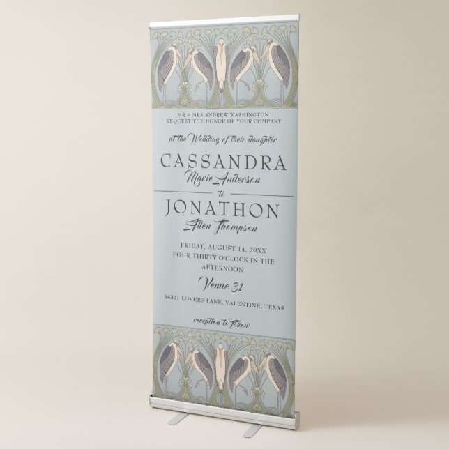 Wedding Event Vertical Banner Sign for Interiors (3/4)
