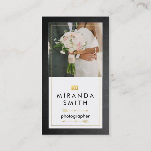 Wedding Events Photography Business Card (Front)