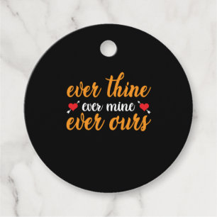 Wedding Ever Thine Ever Mine Ever Ours Favour Tags