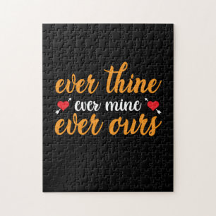 Wedding Ever Thine Ever Mine Ever Ours Jigsaw Puzzle