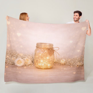 Wedding Fairy Lights Cosy Throw Blanket