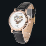 Wedding Family Anniversary Heart Photo Collage Watch<br><div class="desc">A combination of the timeless elegance of modern script with the warmth of a heart-shaped photo collage, creating a stunning tribute to your special bond. It's perfect for displaying in your home, office, or gifting to a loved one on a special occasion. Capture the essence of your relationship and treasure...</div>