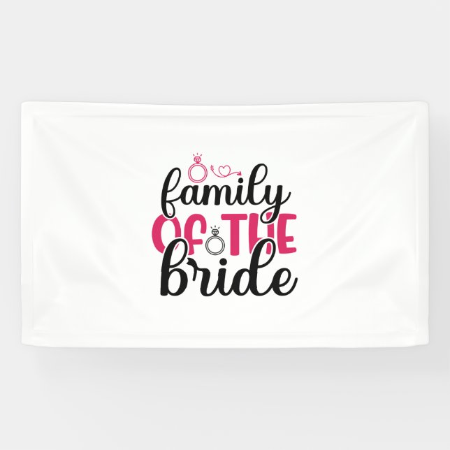 Wedding Family Of The Bride Banner (Horizontal)