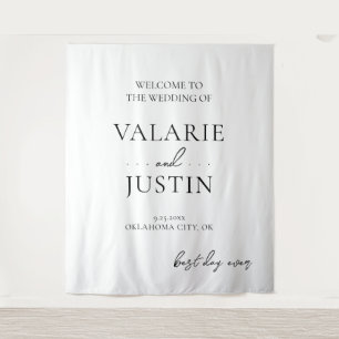 Wedding Fancy Font Script Quote Tapestry