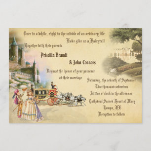 Wedding Fantasy fairytale,unique creation,romantic Invitation