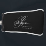 Wedding Father Of The Bride Gift Classic Monogram  Golf Head Cover<br><div class="desc">Bridal Party Gifts Wedding Father Of The Bride Gift Classic Monogram Putter Cover. Click personalise this template to customise it with the Monogram last name Initial, the first name, and the wedding date quickly and easily. Wedding Father Of The Bride Gift Classic Monogram Golf Head Cover, is part of the...</div>