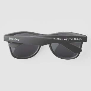 Wedding Father Of The Bride Modern Personalised Sunglasses