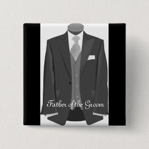 Wedding Father of the Groom Pin Button Badge Gift