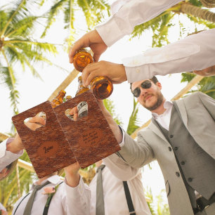 Wedding Faux Tooled Leather Look