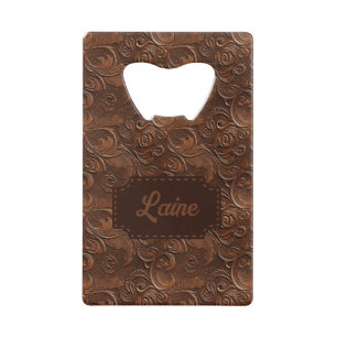 Wedding Faux Tooled Leather Look