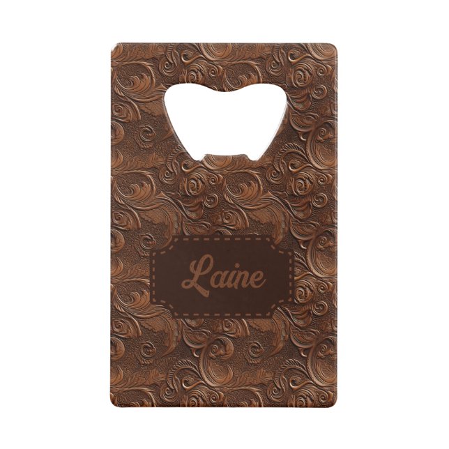 Wedding Faux Tooled Leather Look (Front)