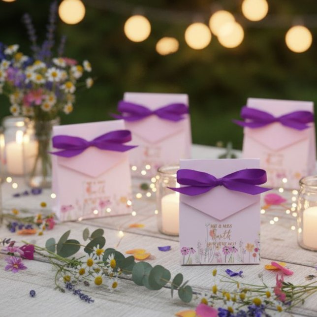 wedding favor boxes wildflowers (Creator Uploaded)