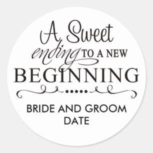 WEDDING FAVOR STICKER A Sweet Ending