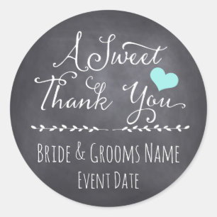 WEDDING FAVOR STICKER A Sweet Thank You