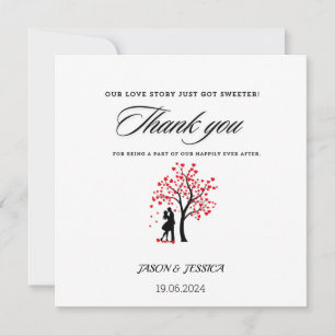 Wedding Favor  Thank You Custom Tag  Card