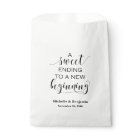 Wedding Favour Bag - Sweet Ending to New Beginning