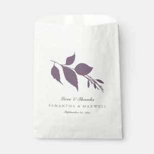 Wedding Favour Bags Love & Thanks Modern