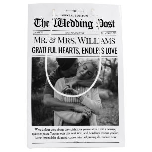 Wedding Favour Bags Wedding Newspaper Gift Bag