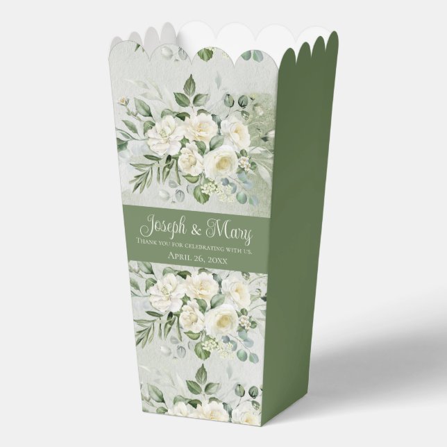 Wedding Favour Botanical Soft Romantic Golf Course Box (Front)