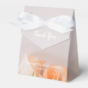 Wedding Favour box in peach theme