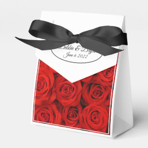 Wedding Favour Box Red Roses