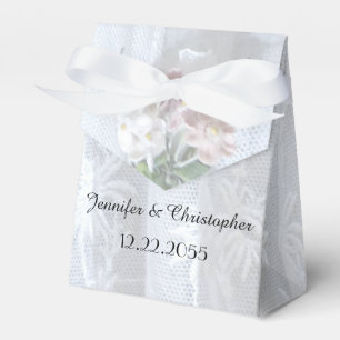 Wedding Favour Box, Vintage Lace Box