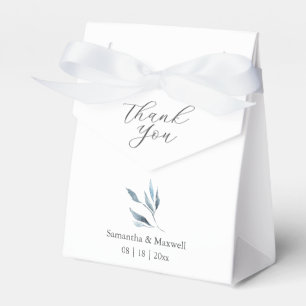 Wedding Favour Boxes Dusty Blue Botanicals