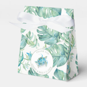 Wedding Favour Boxes Tropical Destination Palm