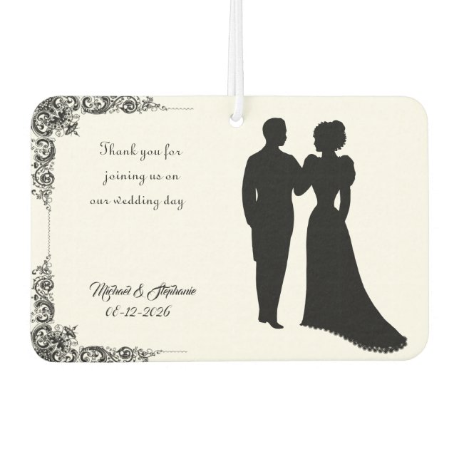 Wedding Favour Car Air Freshener (Front)