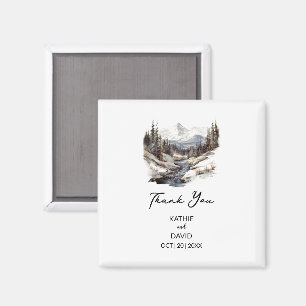 Wedding Favour Christmas Adventure Outdoor Marriag Magnet