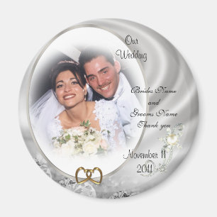 Wedding Favour diamonds photo Magnet