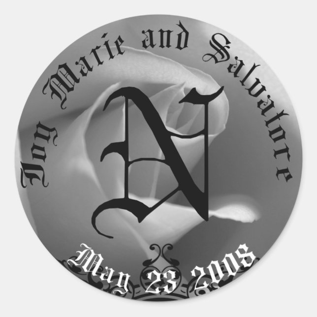 Wedding Favour Gift Package Sticker (Front)