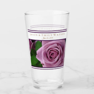 Wedding Favour Glass Lavender Rose